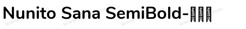 Nunito Sana SemiBold字体转换